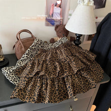 Load image into Gallery viewer, Elastic High-Waisted Leopard Print Cake Skirt for Women 2024 Autum New Retro Style Versatile Fashion Puffy Skirt Trend
