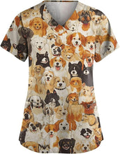 Load image into Gallery viewer, Women's Animal Print Top Short Sleeve
