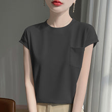 Load image into Gallery viewer, Mercerized Cotton Pocket T-Shirt
