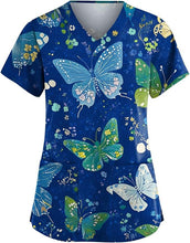 Load image into Gallery viewer, Women's Animal Print Top Short Sleeve
