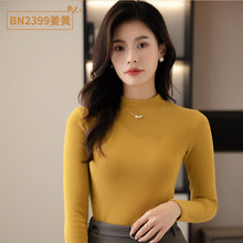 Load image into Gallery viewer, Women's half turtleneck bottoming shirt
