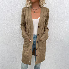 Load image into Gallery viewer, Women's outerwear cardigan sweater jacket
