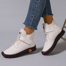 Load image into Gallery viewer, Cross-Border Popular Women's Shoes Fleece-Lined Warm High-Top Cotton Shoes Winter Hand-Stitched Mom's Shoes Amazon Soft Sole Flat Bottom
