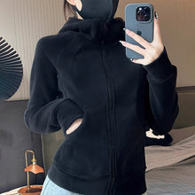 Load image into Gallery viewer, Women's Fleece Sweatshirt Coat

