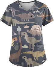 Load image into Gallery viewer, Women's Animal Print Top Short Sleeve
