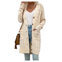 Load image into Gallery viewer, Women's outerwear cardigan sweater jacket

