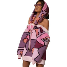 Load image into Gallery viewer, Women's Printed Fleece Hoody
