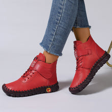 Load image into Gallery viewer, Cross-Border Popular Women's Shoes Fleece-Lined Warm High-Top Cotton Shoes Winter Hand-Stitched Mom's Shoes Amazon Soft Sole Flat Bottom
