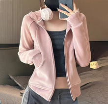 Load image into Gallery viewer, Women's Fleece Sweatshirt Coat
