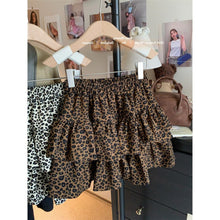 Load image into Gallery viewer, Elastic High-Waisted Leopard Print Cake Skirt for Women 2024 Autum New Retro Style Versatile Fashion Puffy Skirt Trend
