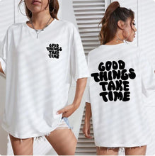 Load image into Gallery viewer, ArTisTic LeTTer PrinT Ladies T-shirT Fashion CoTTon Tops Casual Round Neck T-shirT Summer Plaid SporTswear
