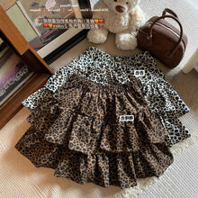 Load image into Gallery viewer, Elastic High-Waisted Leopard Print Cake Skirt for Women 2024 Autum New Retro Style Versatile Fashion Puffy Skirt Trend
