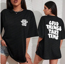 Load image into Gallery viewer, ArTisTic LeTTer PrinT Ladies T-shirT Fashion CoTTon Tops Casual Round Neck T-shirT Summer Plaid SporTswear
