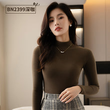 Load image into Gallery viewer, Women's half turtleneck bottoming shirt
