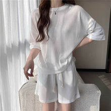 Load image into Gallery viewer, 2026 Spring/Summer New Women's Fashion Sporty Casual Two-Piece Set Internet Celebrity Trend Street Style Versatile Shorts Set for Summer
