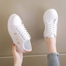 Load image into Gallery viewer, White Shoes Women's 2025 Spring and Summer New Lace-up Casual Women's Board Shoes Soft Sole All-match Running Shoes Women's Single-layer Shoes Student Shoes
