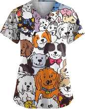 Load image into Gallery viewer, Women's Animal Print Top Short Sleeve
