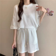Load image into Gallery viewer, 2026 Spring/Summer New Women's Fashion Sporty Casual Two-Piece Set Internet Celebrity Trend Street Style Versatile Shorts Set for Summer
