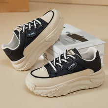 Load image into Gallery viewer, Women's Shoes with Thick Soles and Height-Increasing Shoes, New Trendy Versatile Canvas Shoes, Shallow Fashion Shoes, Women's Lace-Up Comfortable Shoes
