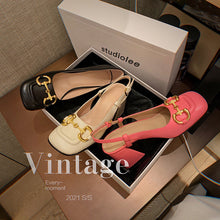 Load image into Gallery viewer, Women's Horsebit Buckle Fashionable Sandals
