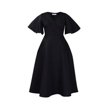 Load image into Gallery viewer, D3191 Cross-border Women's 2023 New Trumpet Sleeve V-neck Fashion Elegant Large Skirt Dress European and American Dress
