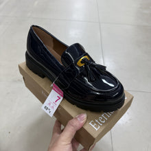 Load image into Gallery viewer, New Arrival Spot European and American Foreign Trade Women's Shoes Square Heel Tassel Buckle Loafers
