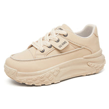 Load image into Gallery viewer, Women's Shoes with Thick Soles and Height-Increasing Shoes, New Trendy Versatile Canvas Shoes, Shallow Fashion Shoes, Women's Lace-Up Comfortable Shoes
