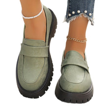 Load image into Gallery viewer, Foreign Trade Large Size Loafers for Women 2025 Spring New Flats National Style Heightening Platform Shoes Lazy One-Legged Women's Shoes

