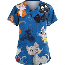 Load image into Gallery viewer, Women's Animal Print Top Short Sleeve
