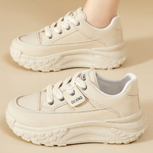 Load image into Gallery viewer, Women's Shoes with Thick Soles and Height-Increasing Shoes, New Trendy Versatile Canvas Shoes, Shallow Fashion Shoes, Women's Lace-Up Comfortable Shoes
