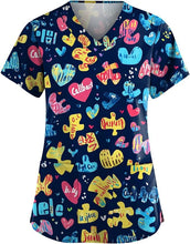 Load image into Gallery viewer, Women's Animal Print Top Short Sleeve
