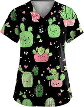 Load image into Gallery viewer, Women's Animal Print Top Short Sleeve
