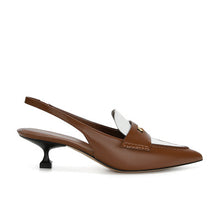 Load image into Gallery viewer, Ladies genuine leather pointed court heel shoes
