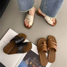 Load image into Gallery viewer, Women's Slim Toe Slides Slip-on Sandals
