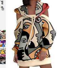 Load image into Gallery viewer, Women's Printed Fleece Hoody
