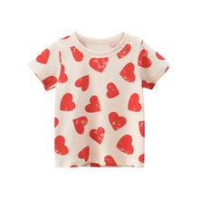 Load image into Gallery viewer, 2025 Summer 2-8 Years Kids Girl Shorts Sleeve T-shirts Printed Little Girl Top Baby Girl T Shirts Children Toddler Girl Clothes
