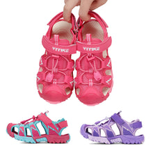 Load image into Gallery viewer, Boys Girls Sports Sandals Summer Kids Closed Toe Outdoor Sandals Athletic Water Shoes Sandals Child Pool Beach Sandals
