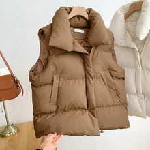Load image into Gallery viewer, Women's Turn-Down Collar Padded Coat with Adjustable Waist
