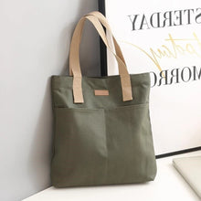 Load image into Gallery viewer, Women's Large Canvas Commuter Tote Bag
