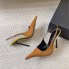 Load image into Gallery viewer, Women's Pointed Toe Patent Leather High Heel Sandals
