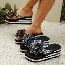 Load image into Gallery viewer, Summer Women Comfortable Sexy Leopard Flowers Soft Wedges Slippers Casual Beach Shoes New Flower Women's Sandals
