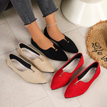 Load image into Gallery viewer, Spring and Summer New Pointed Ladies Mary Jane Flat Shoes Casual Breathable Ballet Flats Daily All Match Comfort Loafers Shoes

