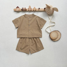 Load image into Gallery viewer, Kids 2-Piece Short-Sleeve Shirt &amp; Shorts Set
