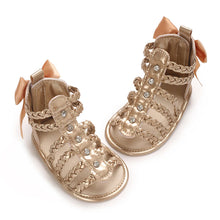 Load image into Gallery viewer, Summer Fashion New Baby Shoes Trendy Girl Baby High Top Hollow Sandals PU Soft Sole Casual Walking Shoes
