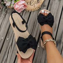 Load image into Gallery viewer, Women's Bow Tie Flat Beach Sandals

