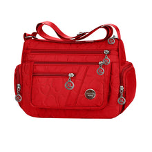 Load image into Gallery viewer, Women's Nylon Multi-Compartment Crossbody Bag
