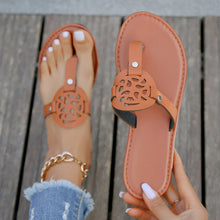 Load image into Gallery viewer, Summer The New Ladies Flip-Flops for Leisure Holiday Beach Toe-Clip Plus Size Flat Slippers for Women Designer Shoes Slippers
