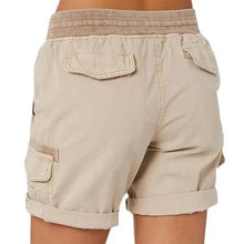 Load image into Gallery viewer, Summer Women Brand Printed High Waist Shorts Fashion Short Pants Female Work Wear Casual Loose Cargo Shorts
