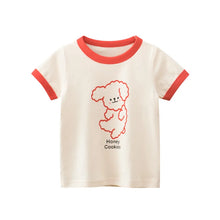 Load image into Gallery viewer, 2025 Summer 2-8 Years Kids Girl Shorts Sleeve T-shirts Printed Little Girl Top Baby Girl T Shirts Children Toddler Girl Clothes
