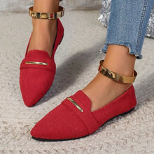 Load image into Gallery viewer, *Fashionable New Style Elegant/Sexy Temperament Casual Work Shoes for Women Summer  Comfortable Pointed Flat Shoes
